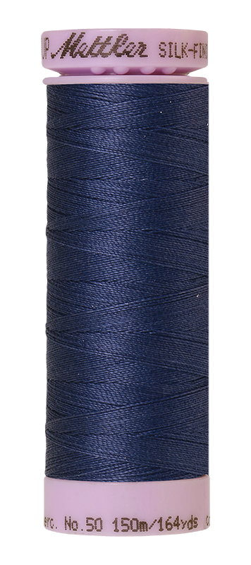 Mettler Thread Silk Finish Cotton 50 wt. 164 Yds Color 9105-1365 True Navy