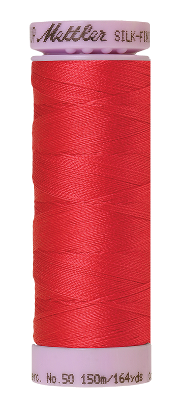 Mettler Silk Finish 50 wt Cotton Thread 164 Yds 9105-1391 Geranium