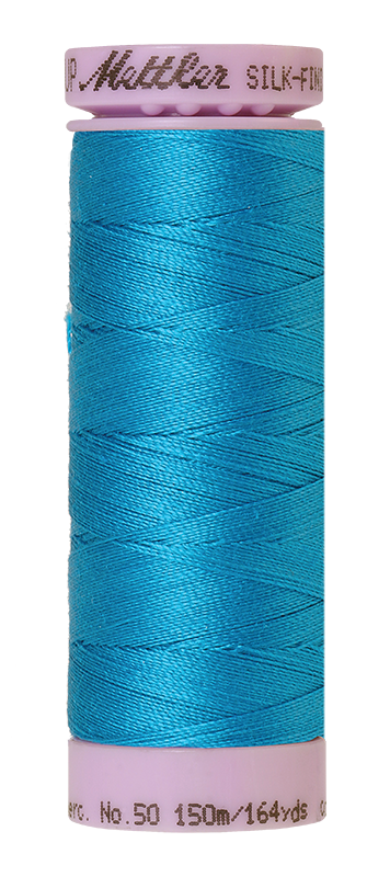 Mettler Thread Silk Finish Cotton 50 wt. 164 Yds Color 9105-1394 Caribbean Blue