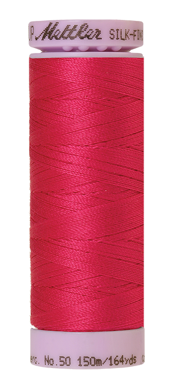 Mettler Thread Silk Finish Cotton 50 wt. 164 Yds Color 9105-1421 Fuschia