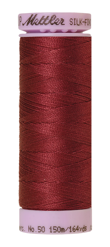 Mettler Thread Silk Finish Cotton 50 wt. 164 Yds Color 9105-1461 Claret