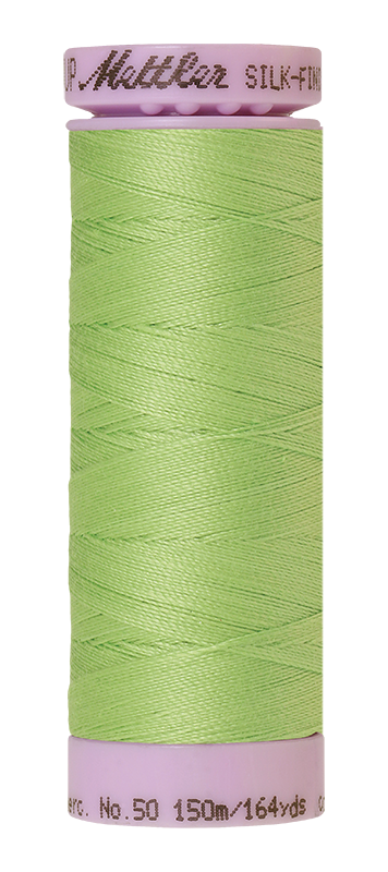 Mettler Thread Silk Finish Cotton 50 wt. 164 Yds Color 9105-1527 Jade Lime
