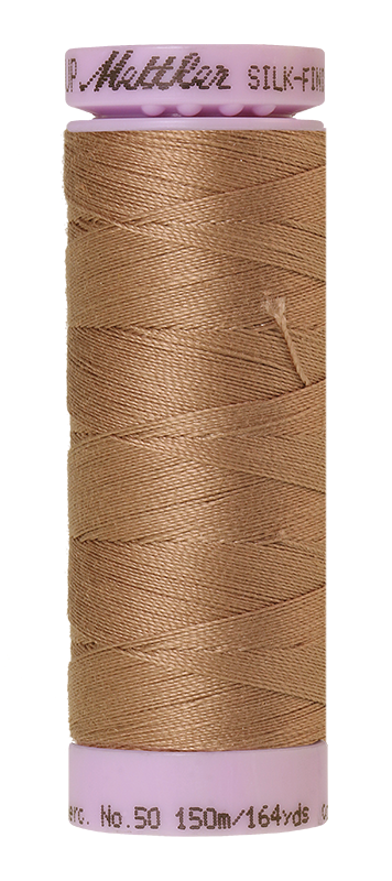 Mettler Thread Silk Finish Cotton 50 wt. 164 Yds Color 9105-3566 Praline
