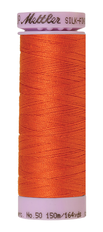 Mettler Thread Silk Finish Cotton 50 wt. 164 Yds Color 9105-6255 Mandarin Orange