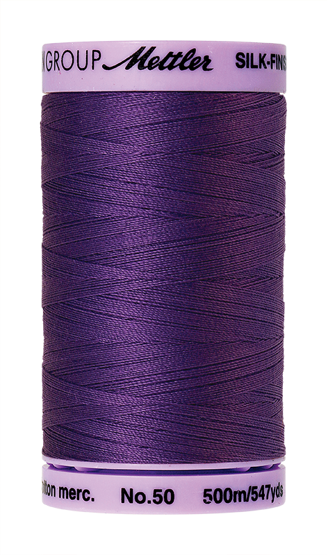 Mettler Silk Finish Cotton 50 547 Yds Color 9104-0030 Iris Blue