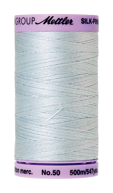 Mettler Silk Finish Cotton 50 547 Yds Color 9104-0039 Starlight Blue
