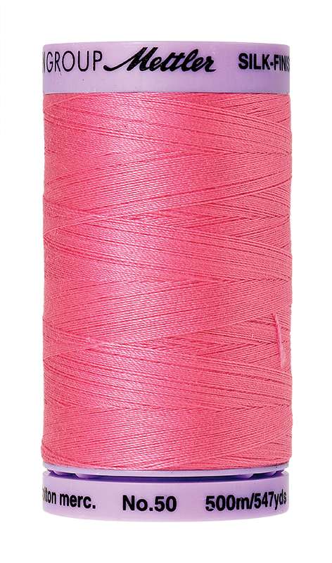 Mettler Silk Finish Cotton 50 547 Yds Color 9104-0067 Roseate