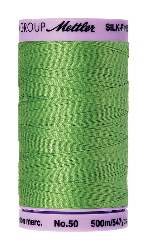 Mettler Silk Finish Cotton 50 547 Yds Color 9104-0092 Bright Mint