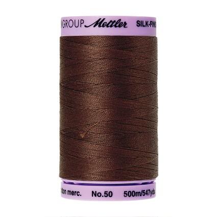 Mettler Silk Finish 50 wt Cotton Thread 547 Yds 9104-0173 Friar Brown
