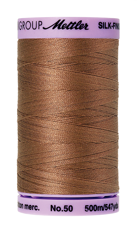 Mettler Thread Silk Finish Cotton 50 547 Yds Color 9104-0280 Walnut