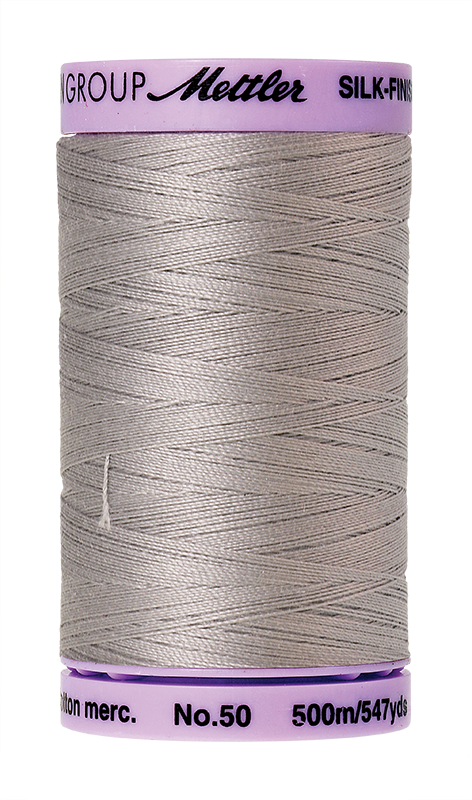 Mettler Silk Finish 50 wt Cotton Thread 547 Yds 9104-0331 Ash Mist