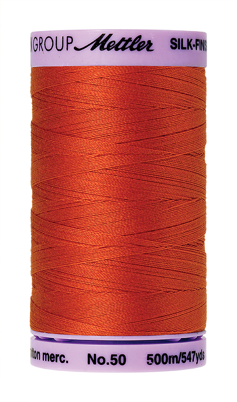 Mettler Silk Finish Cotton 50 547 Yds Color 9104-0450 Paprika