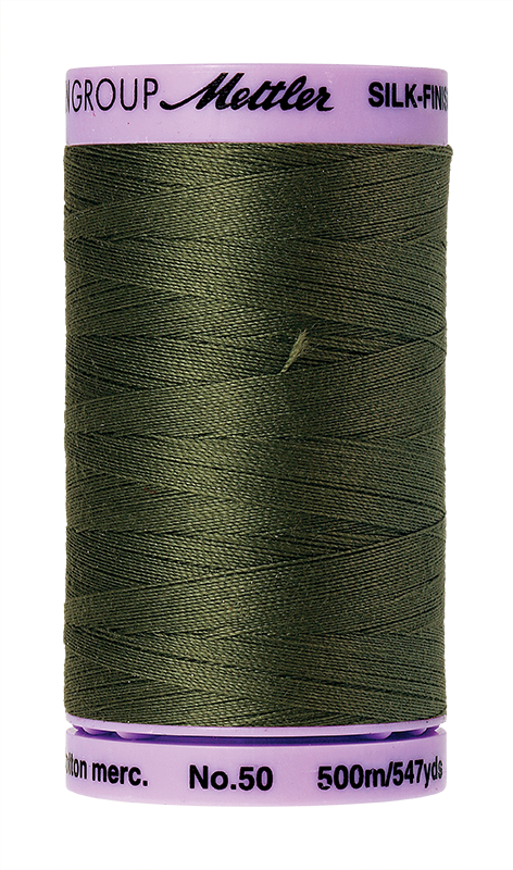 Mettler Thread Silk Finish Cotton 50 547 Yds Color 9104-0731 Burnt Olive