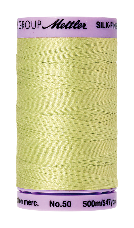 Mettler Silk Finish Cotton 50 547 Yds Color 9104-1343 Spring Green
