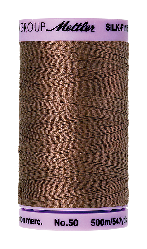Mettler Silk Finish Cotton 50 547 Yds Color 9104-1380 Espresso