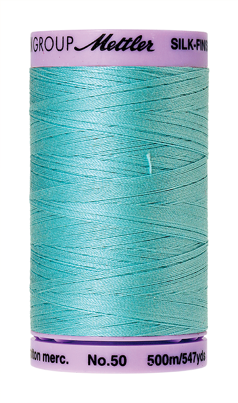 Mettler Silk Finish Cotton 50 547 Yds Color 9104-2792 Blue Curacao