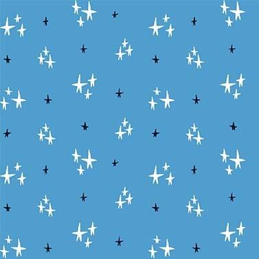 Michael Miller Fabrics Backyard All Star Digital Print by Zirkus Designs Star Studded DC10294 Blue D