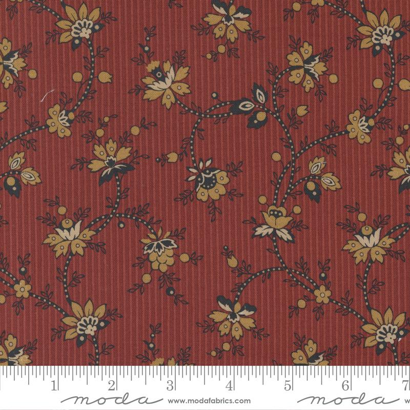 Moda Fabrics Adamstown by Jo Morton Grapevine 38130 15 Brick Red