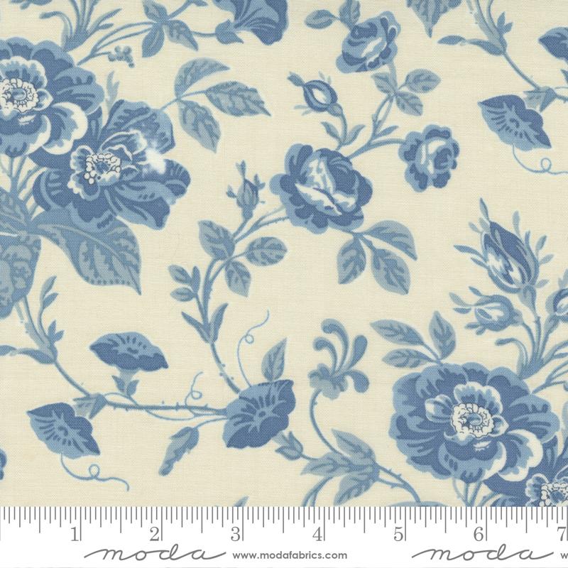 Moda Fabrics Bleu De France by French General Mancini 13931 13 Pearl