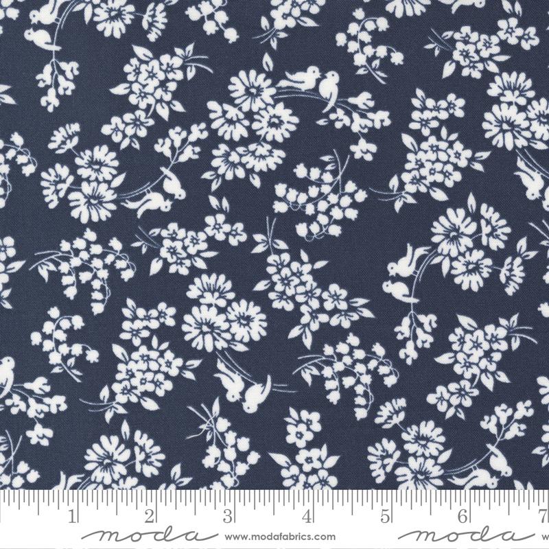 Moda Fabrics Dwell by Camille Roskelley Songbird 55273 13 Navy