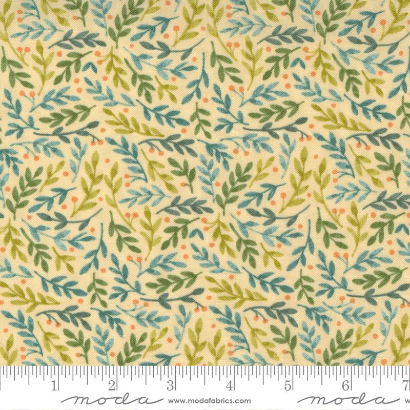Moda Fabrics Effies Woods by Deb Strain Ferns 56015 12 Goldenrod