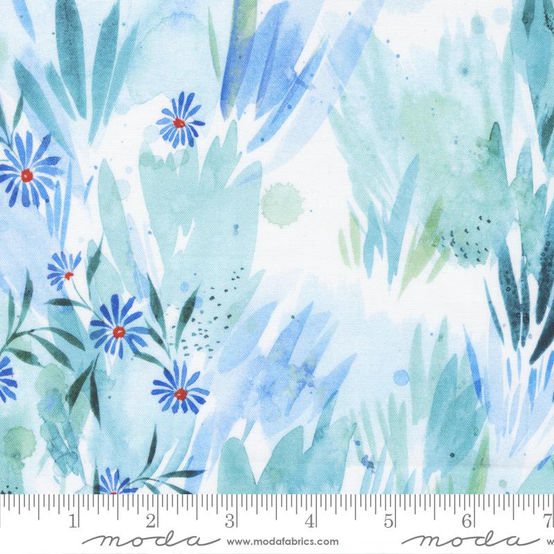 Moda Fabrics Eufloria by Create Joy Project Fields of Green 39743 12 Cornflower