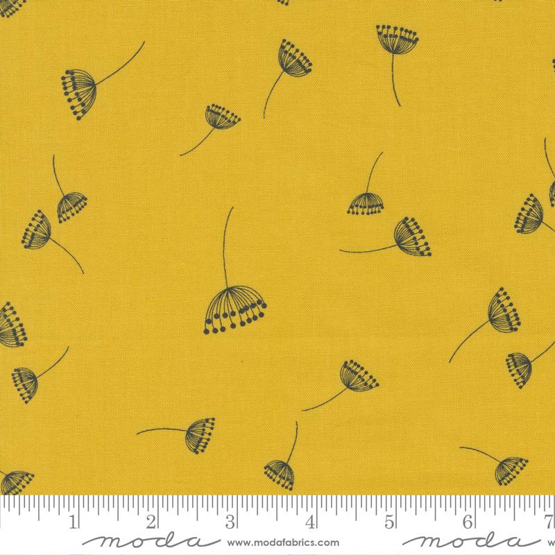 Moda Fabrics Filigree by Zen Chic Dandelions 1811 14 Saffron