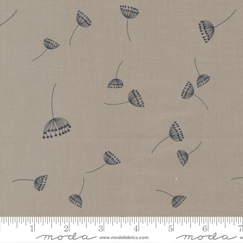 Moda Fabrics Filigree by Zen Chic Dandelions 1811 16 Stone