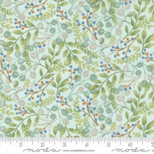 Moda Fabrics Harvest Wishes by Deb Strain Fall Foliage 56063 13 Aqua