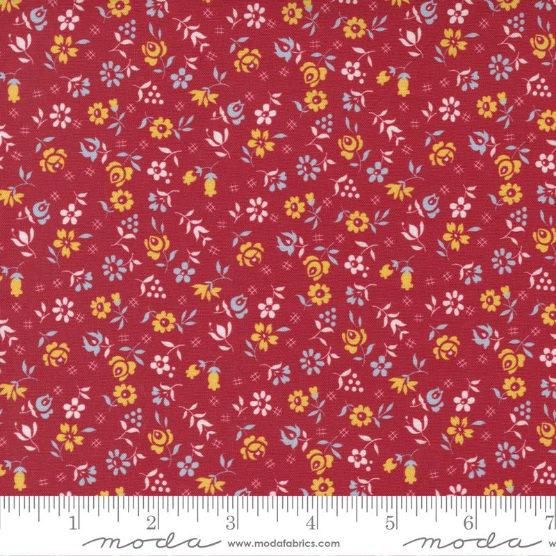 Moda Fabrics Picture Perfect by American Jane Tic Tac Rose 21804 12 Red