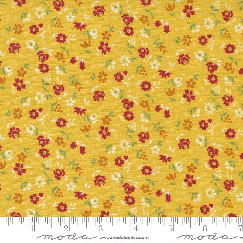 Moda Fabrics Picture Perfect by American Jane Tic Tac Rose 21804 14 Yellow