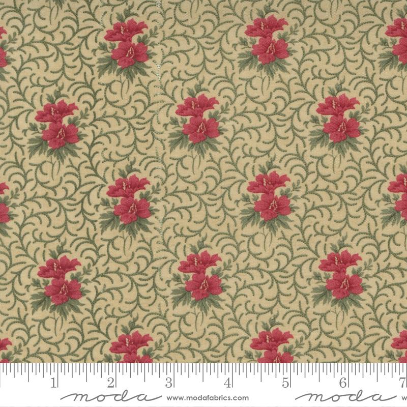 Moda Fabrics Poinsettia Plaza by 3 Sisters 44295 21 Parchment