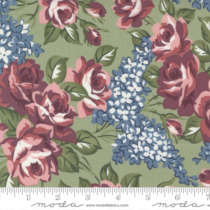 Moda Fabrics Sunnyside by Camille Roskelley Rosy 55280 16 Moss