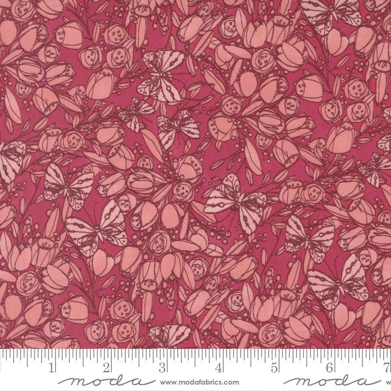 Moda Fabrics Tulip Tango by Robin Pickins Love Butterfly 48712 18 Tulip