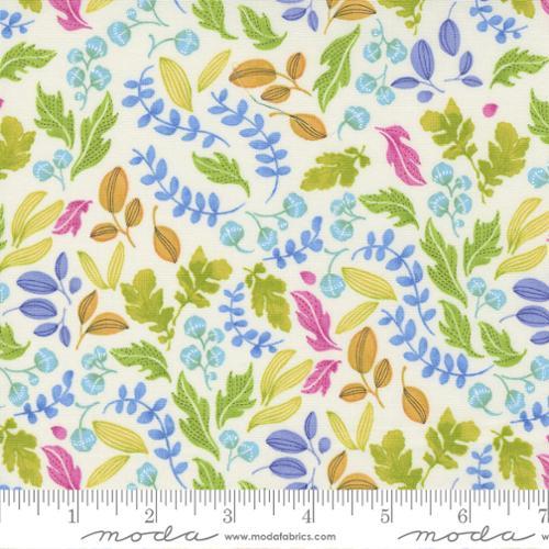 Moda Fabrics Wild Blossoms by Robin Pickens Leafy World 48736 11 Cream