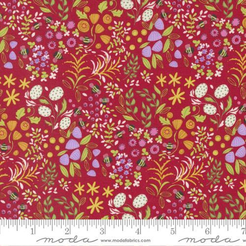 Moda Fabrics Wild Blossoms by Robin Pickens Little Wild Things 48735 19 Poppy