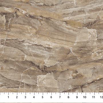 Northcott Fabrics Stonehenge Surface by Deborah Edwards Marble 10 25049 36 Brown