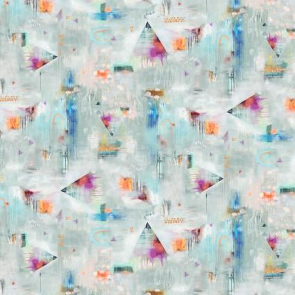 P&B Textiles Solace Digital Collection by Flora Bowley Triangles 4923 MU