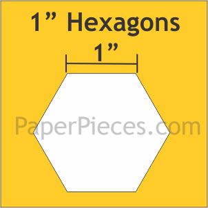 Paper Pieces 1" Hexagon Papers 100 count HEX100S