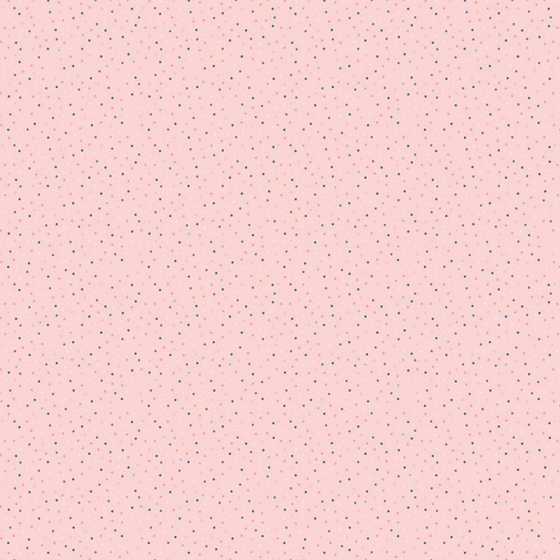 Poppie Cotton Country Confetti Strawberry Lemonade CC20180 Light Pink