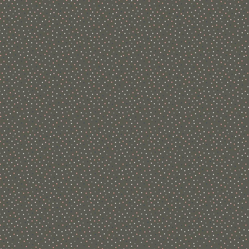 Poppie Cotton Country Confetti Weathered Wood CC20187 Dark Gray