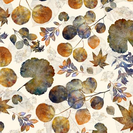 QT Fabrics A Flutter of Leaves by Suzan Engler Leaf Toss 1649 29119 E
