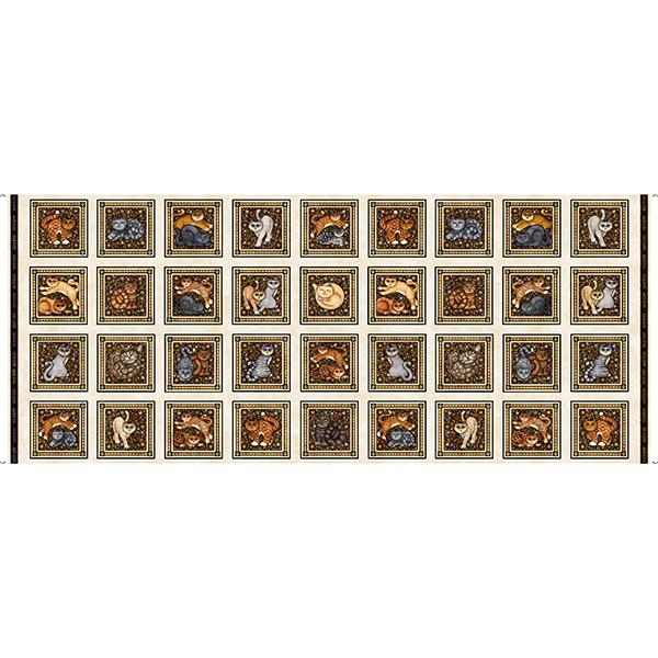 QT Fabrics Meow by Dan Morris Square Panel 1649 29181 E