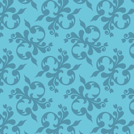 QT Fabrics Steampunk Stichery by Desiree's Designs Scroll 1649 29398 B Blue
