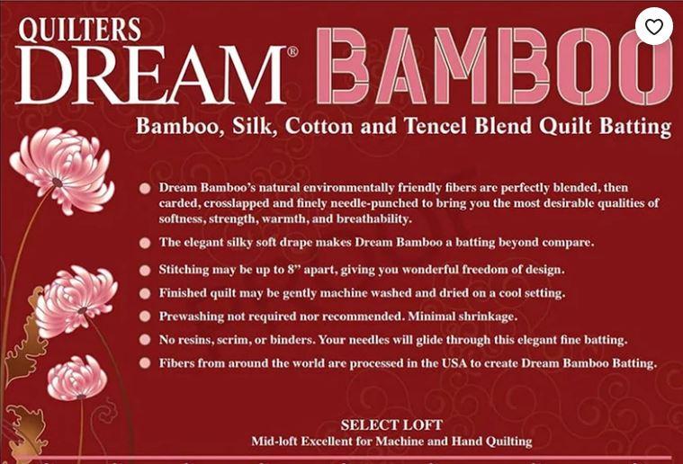 Quilter's Dream Orient Bamboo Queen Size Batting QrientQ142150