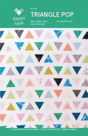 Quilty Love Triangle Pop Quilt Pattern by Emily Dennis QLP109