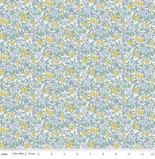 Riley Blake Designs Flower Show Sunrise by Liberty Fabrics Forget Me Not Blossom G 04775727G
