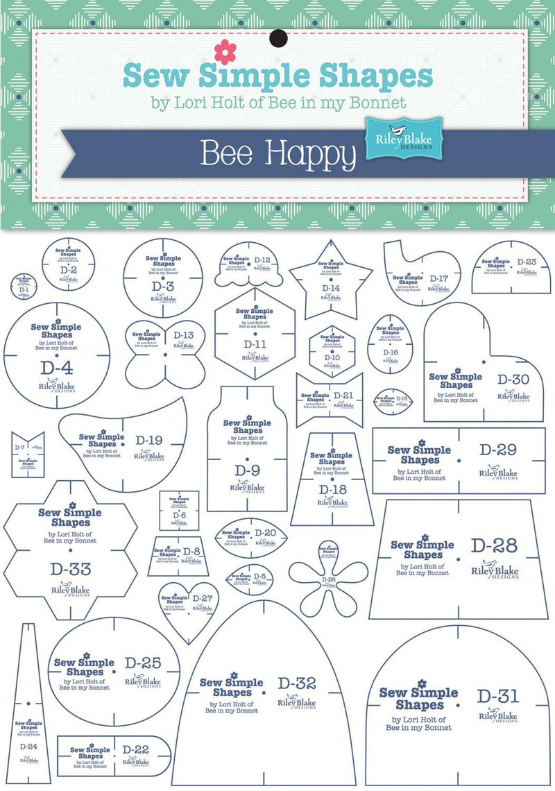 Riley Blake Designs Sew Simple Shapes Bee Happy by Lori Holt