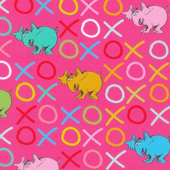 Robert Kaufman Fabrics Horton Kindness by Dr. Seuss Enterprises ADE 74728 110 Hot Pink