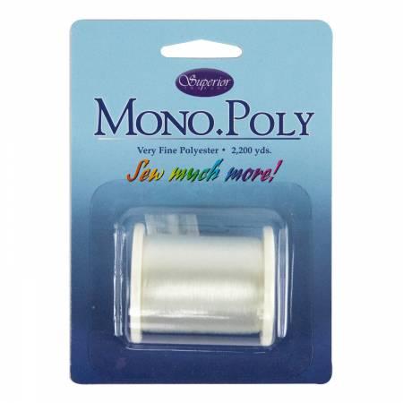 Superior Threads MonoPoly Invisible Polyester Thread .004mm 2200yds Clear